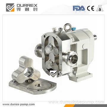 Sanitary grade rotary lobe pump